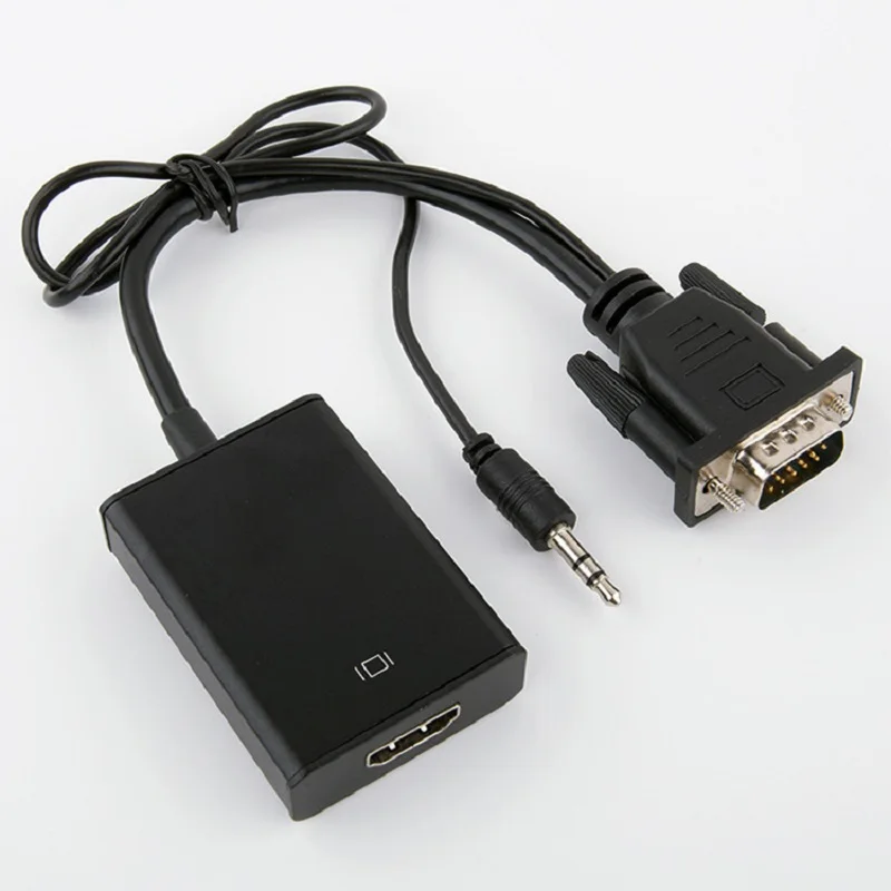 Преобразователь из VGA в HDMI адаптер Высокое качество выход 1080P HD аудио кабель hdmi