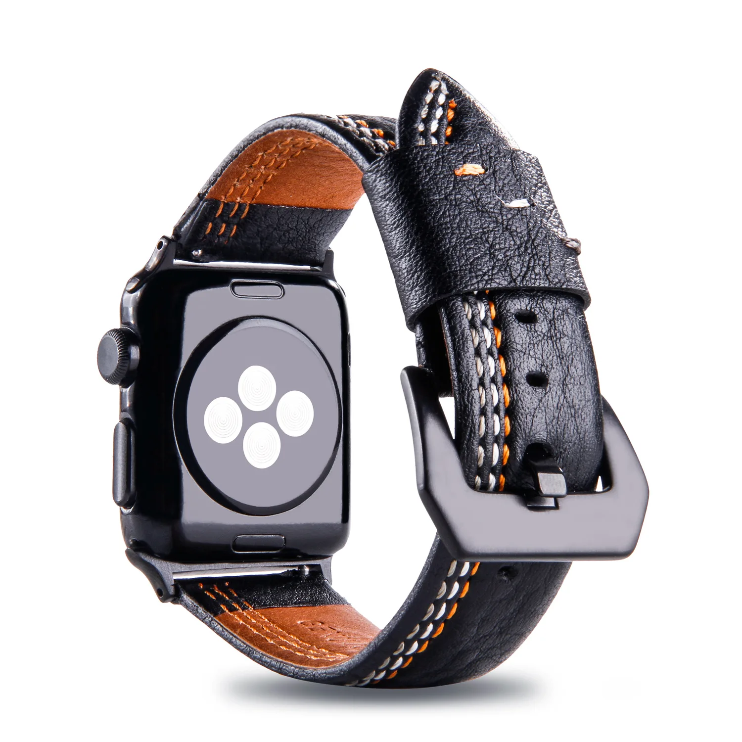 Ремешок кожаный для Apple Watch Band 38 мм 42 браслет из натуральной кожи iWatch 40 44 Series 1 2 3 4