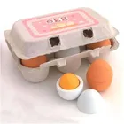 6 шт. дети ролевые игры кухня пицца яйца еды резка кулинарные наборы еды детская интеллектуальная игрушка забавный подарок для ребенка