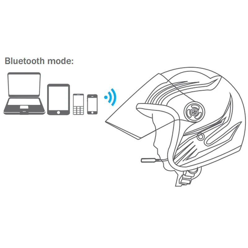 Водонепроницаемый Moto bluetooth 50 м Беспроводной анти помех Шлемы гарнитуры хэндс фри