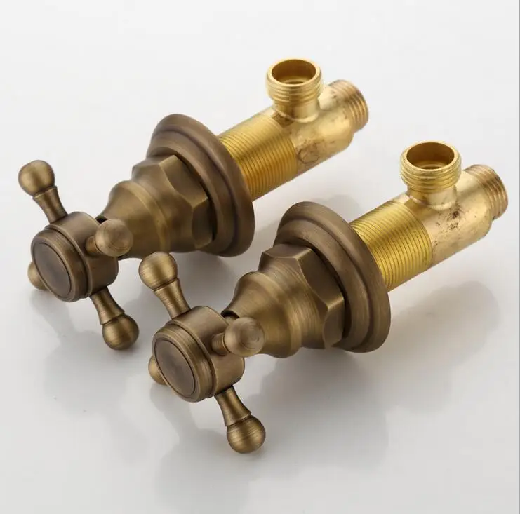 Медный смеситель для горячей и холодной ванны 5 шт. европейский стиль бронзовая