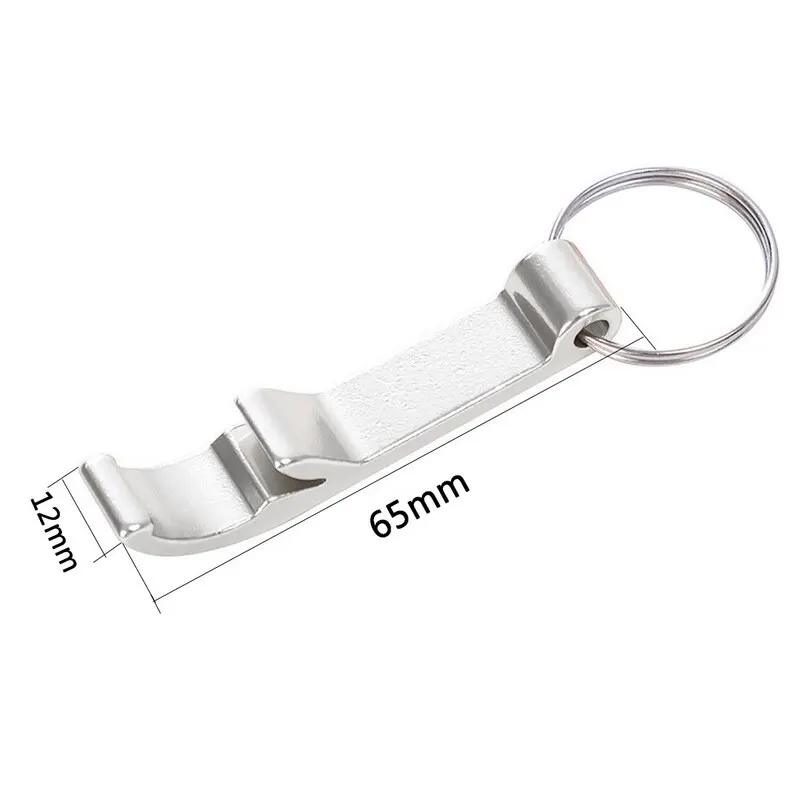 65x12mm silver 4 в 1 консервная открывалка Нескользящая ручная закручивающаяся крышка открывалка для бутылок кухонный гаджет винтовая крышка банка открывалка для бутылок консервная открывалка - Цвет: 65x12mm silver