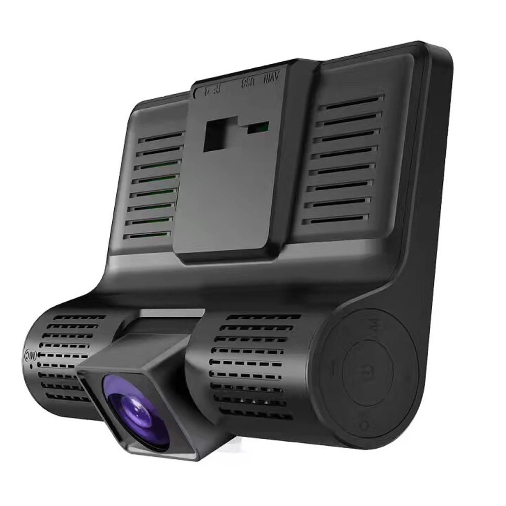 HD Автомобильный видеорегистратор камера заднего вида с 3 объективами