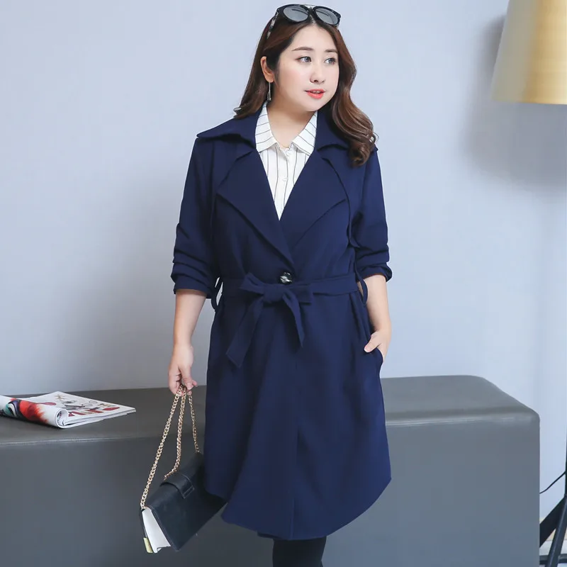 Женская Длинная свободная ветровка элегантная зеленая в британском стиле на