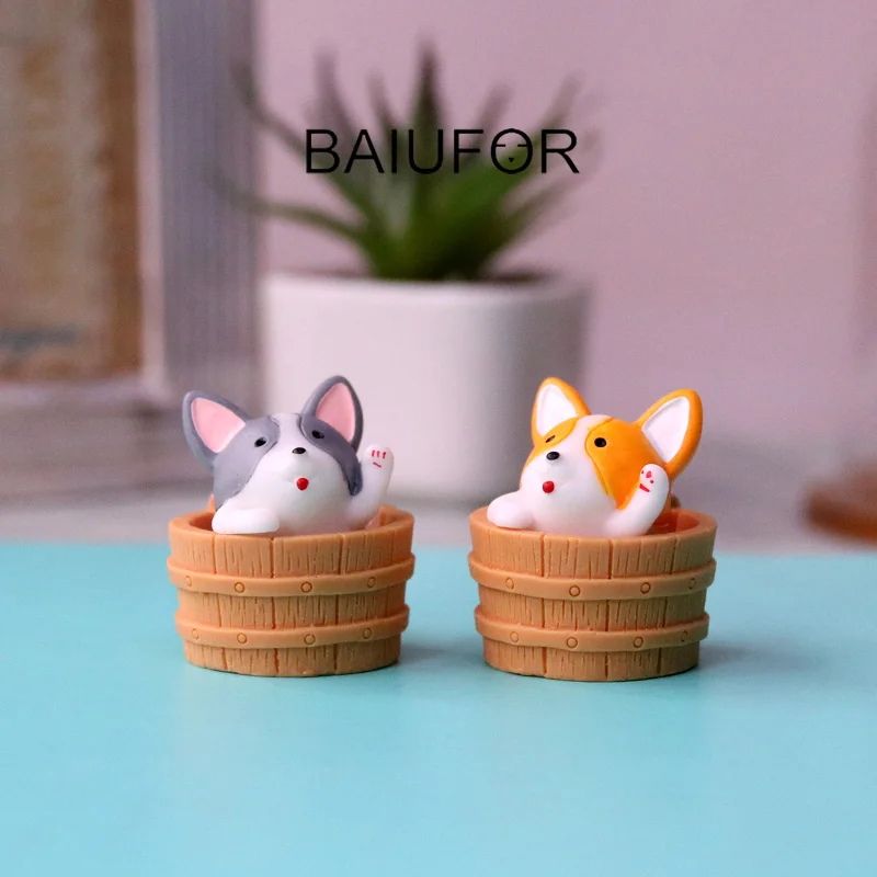 BAIUFOR миниатюрные кавайные собаки серии 1 искусственный животный Сказочный Сад