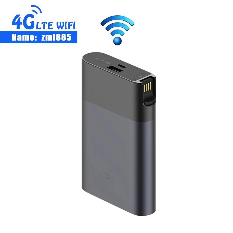 ZMI MF885 3g 4G power Bank WiFi маршрутизатор с аккумулятором 10000 мАч и поддержкой быстрой зарядки QC2.0