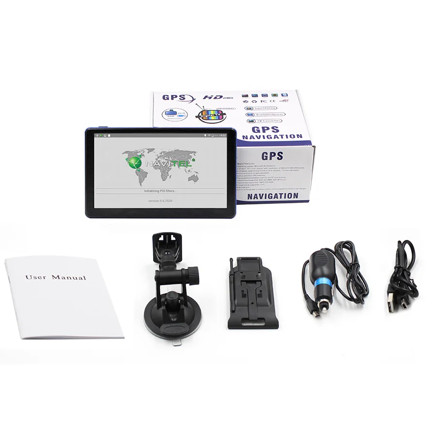 Автомобильный GPS навигатор TOPSOURCE 7 дюймов HD емкостный экран Win CE6.0 FM встроенный 8 Гб