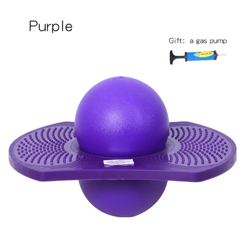 purple Прыгающий мяч фитнес-мяч для йоги Рок Хоппер Pogo высокий прыжок космический баланс доска для прыжков мяч игрушки упражнения Спорт RZ1010 - Цвет: purple