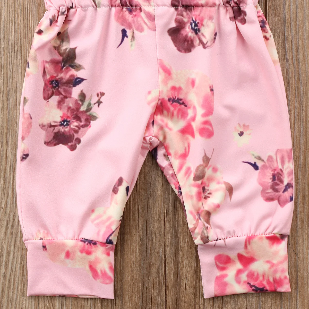 Модный милый комбинезон для младенцев маленьких девочек наряд с цветами летняя