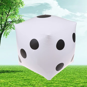 35cm Inflatable Multi Color Blow-Up Cube  Dice Toy Stage Prop Group Game Tool Casino Poker Party Decorations Pool Beach Toy 5
