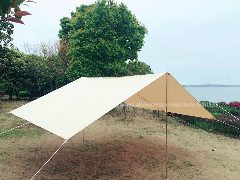 Бежевый навес из хлопчатобумажной ткани для кемпинга|canvas tent|the tenttent awning |