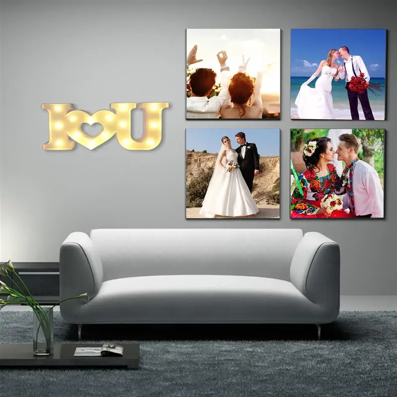 FunPa Love Light Decor Creative 3D I U Heart LOVE LED Night Marquee Sign Decoration For Valentine's Day | Дом и сад