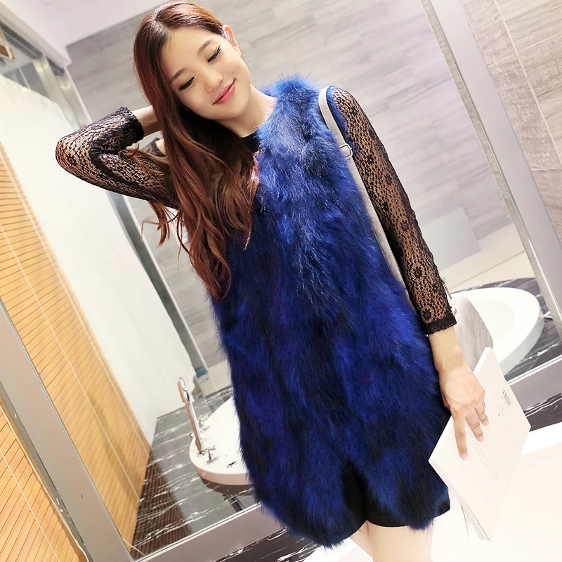 Real Fur Parka Women Winter Jacket Real Raccoon Fur sleeveless mink coat coat real fur coat natural Raccoon dog fur real price