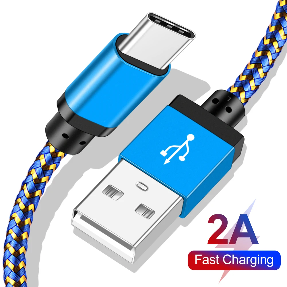 Кабель usb type-C, 1 м, 0,5 м, 5 В, 2 А, для быстрой зарядки, USB C, кабель type-C для samsung S9, Xiaomi Redmi Note 6, зарядное устройство USB-C, кабель type-C