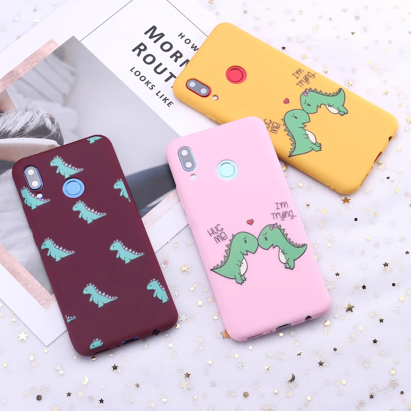 Силиконовый чехол для телефона Samsung S8 S9 S10 S10e S20 Plus Note 8 9 10 A7 A8 с милым рисунком
