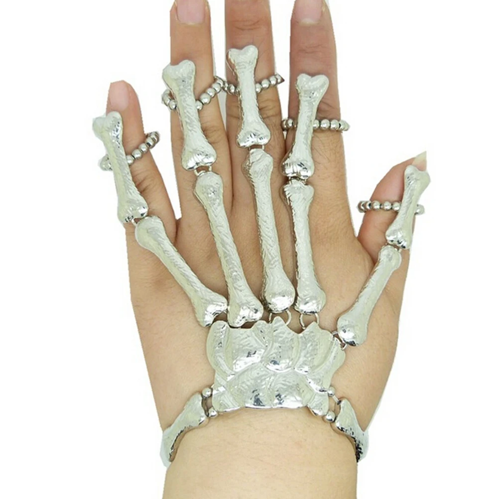 PIXNOR стильный скелет череп рука Talon палец кости раба Браслет Сплав Браслеты Pulseiras