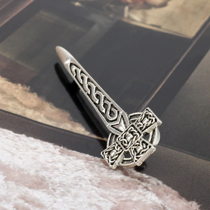 Винтажная брошь в виде расторопши Celtics Knot Kilt Pin ювелирное изделие Outlander