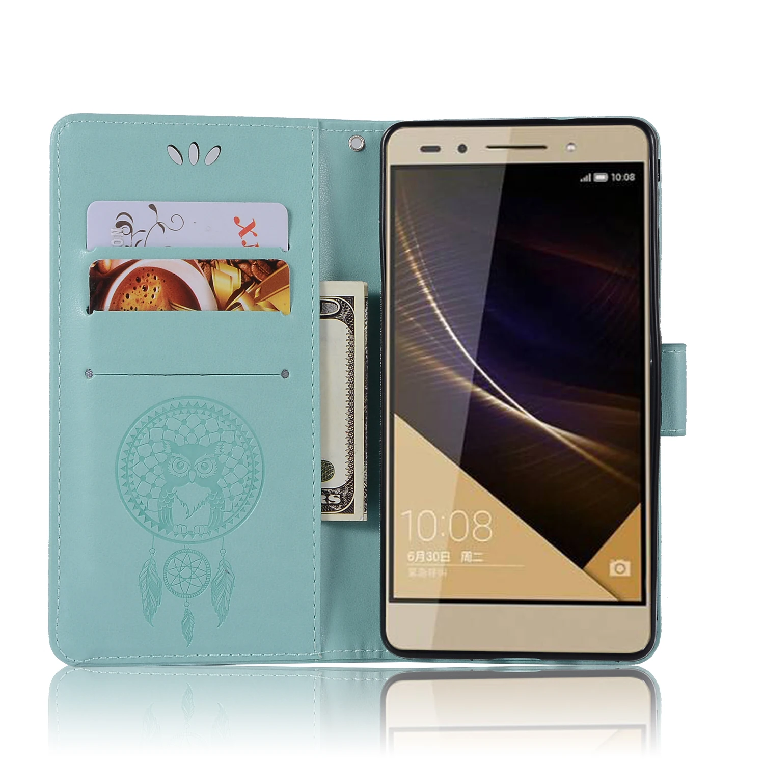 Чехол-книжка с бумажником для Huawei Honor 7 чехол телефона гнездом карты PLK-L01 PLK-TL01H