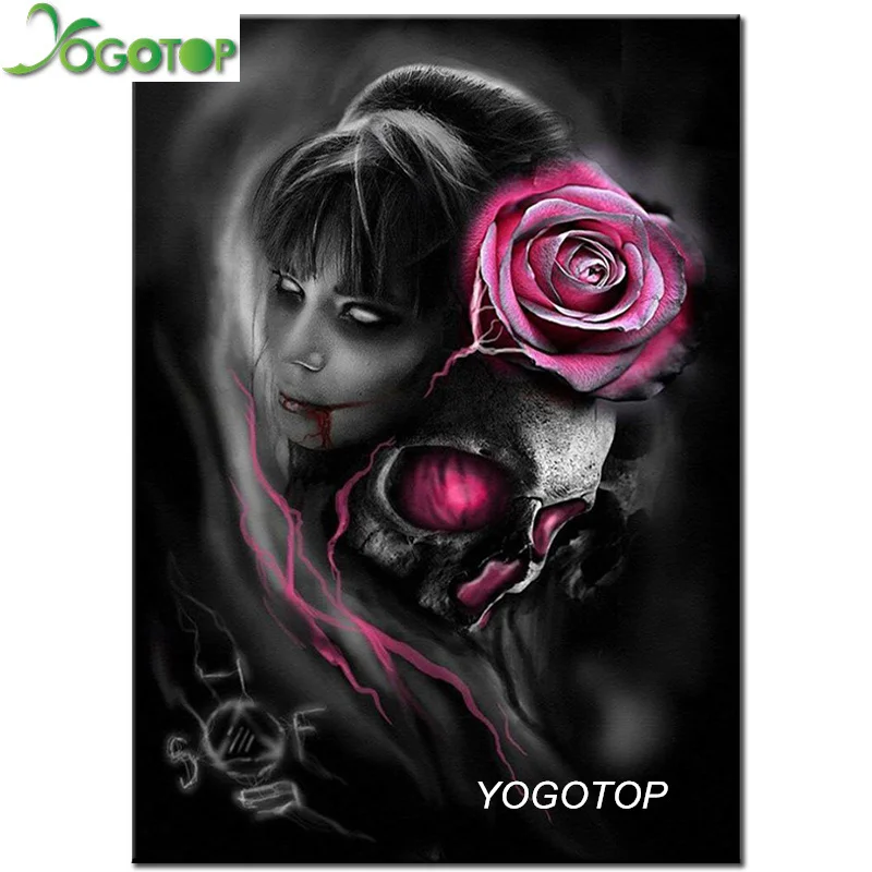 YOGOTOP Diy Алмазная вышивка крестиком на рисунке камни в форме ромба Стразы 5D