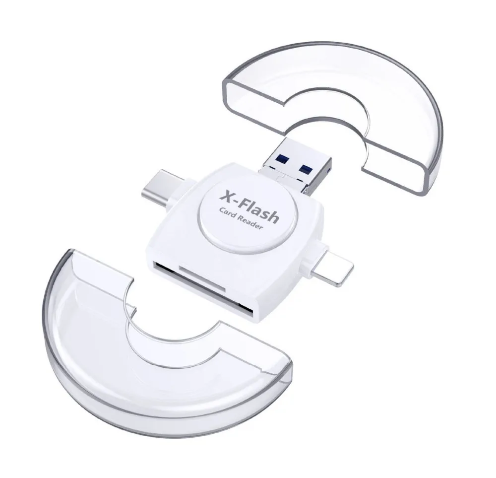 Все в 1 Micro USB Type C SD TF кардридер для iPhone X XS MAX XR 5 6 7 8 PLUS iPad Android телефон Samsung S5 S6 S7 S8