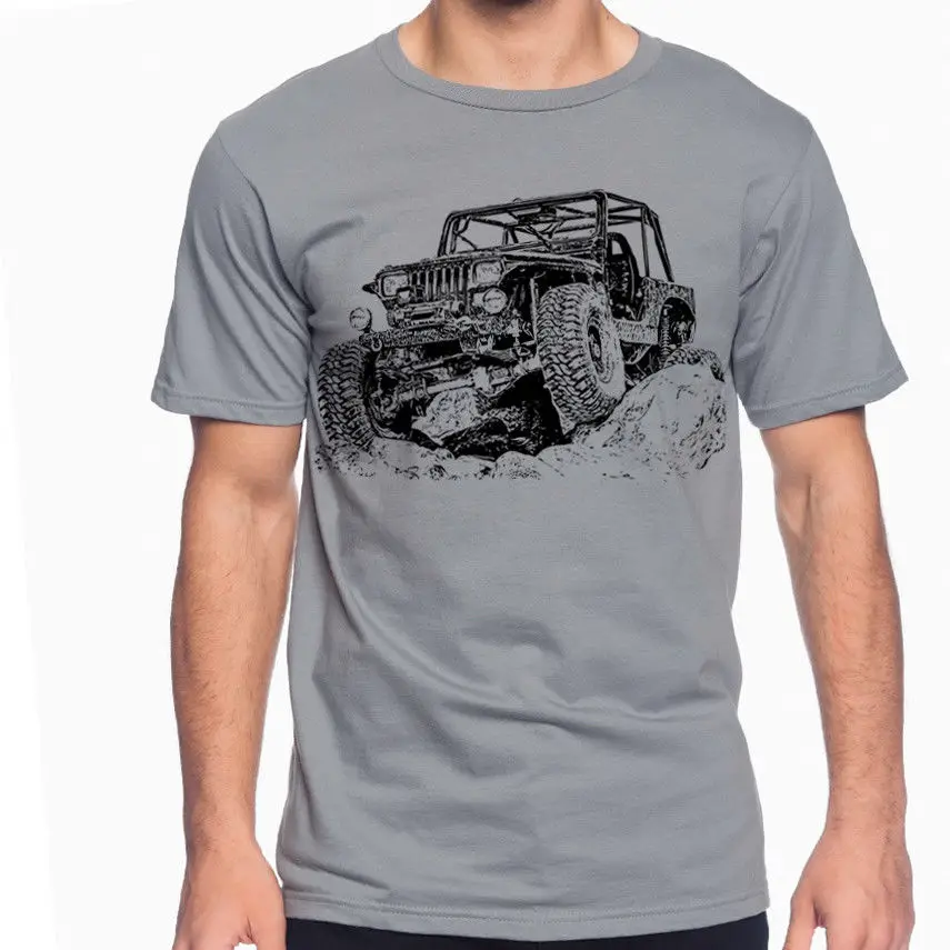 Летняя Стильная мужская футболка Jeep Off Road Fan YJ 1st Gen, футболка Dirt Rally, много цветов, S-3XL