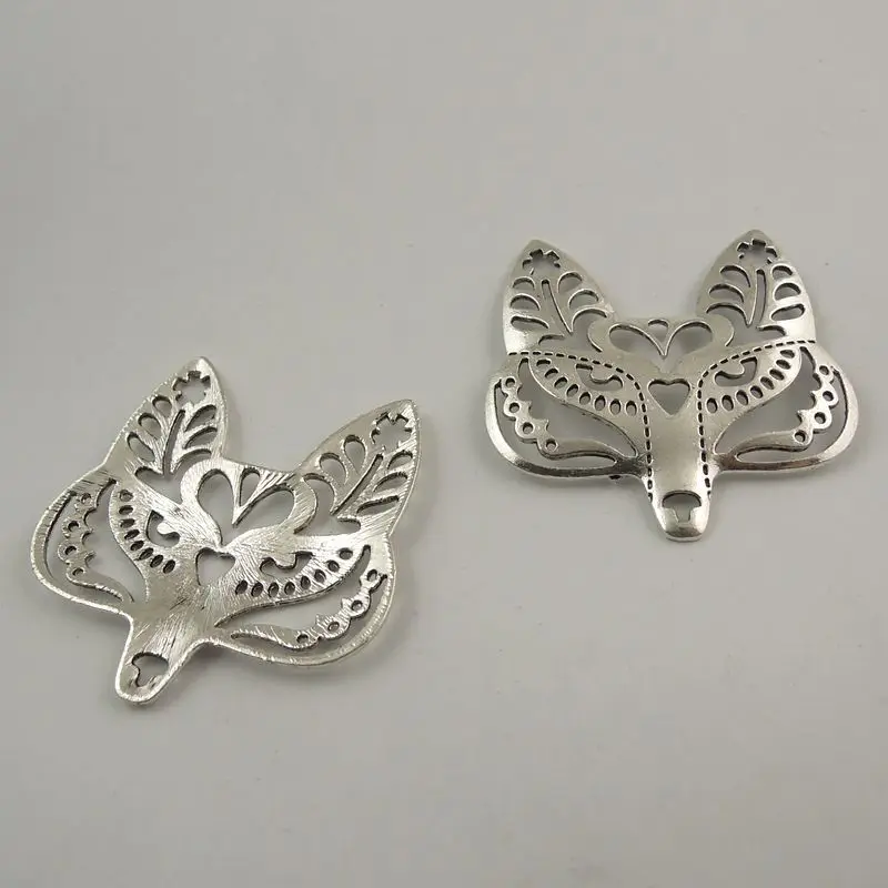 Лидер продаж милое ожерелье с подвеской в виде маски лисы серебряного цвета