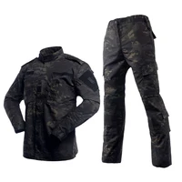 multicam black camouflage hunting clothes army military tactical uniform airsoft combat shirt pants bdu set paintball clothing