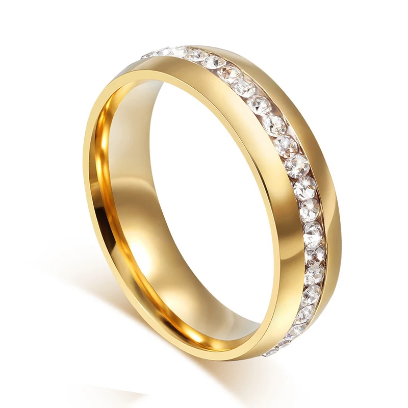 Twinkling Rhinestone Wedding Rings 5-13 US Size Luxury Jewelry for Woman And Mans | Украшения и аксессуары