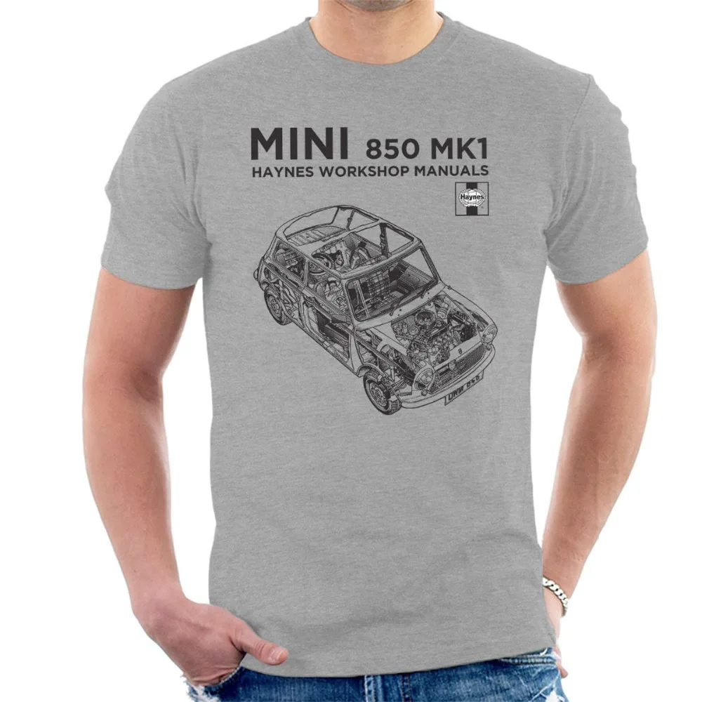 

New 2018 Fashion Print T Shirts Man Short Sleeve Tshirt British Classic Car Mini Mki Black Men'S T-Shirts
