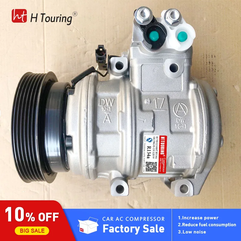 10PA17C AC компрессор KIA Sportage для hyundai Tucson 2,0 2004-2010 977012D600 977012E500 1605022900 977012E551 OK2KB61450