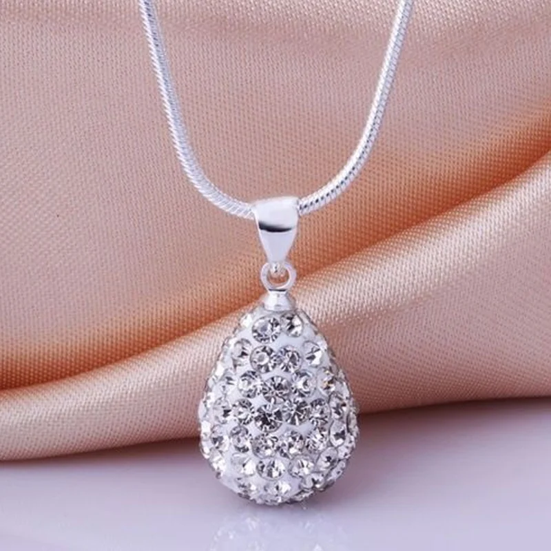 Новое поступление 2017 года 1 шт. Silver универсальные Diamante глины водослива кулон