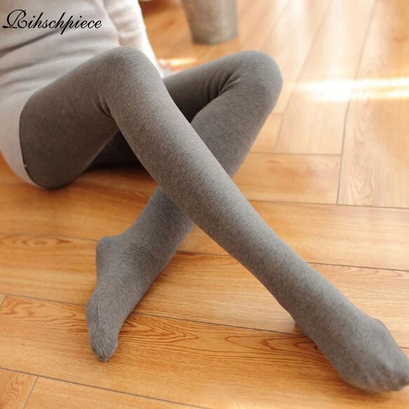 Зимние Бархатные леггинсы Rihschpiece женские черные рождественские теплые