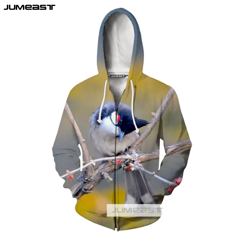 Jumeast/брендовая толстовка на молнии с 3D принтом животных тигра для мужчин и женщин