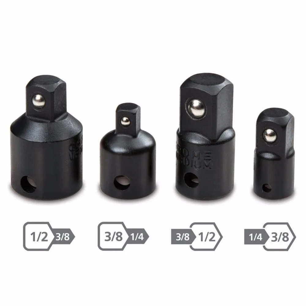 Impact grade Adapter Set-1/4 3/8 1/2 inch для расширения сверла Изменение размера полезные Бытовые Инструменты Набор розеток#226281