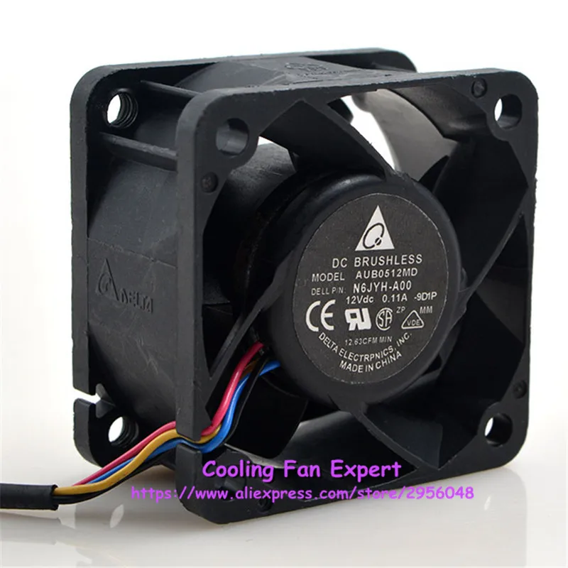 Оригинальный AUB0512MD двойной шарикоподшипник осевой вентилятор DC 12V 0.11A 5020 50*50*20 мм 4