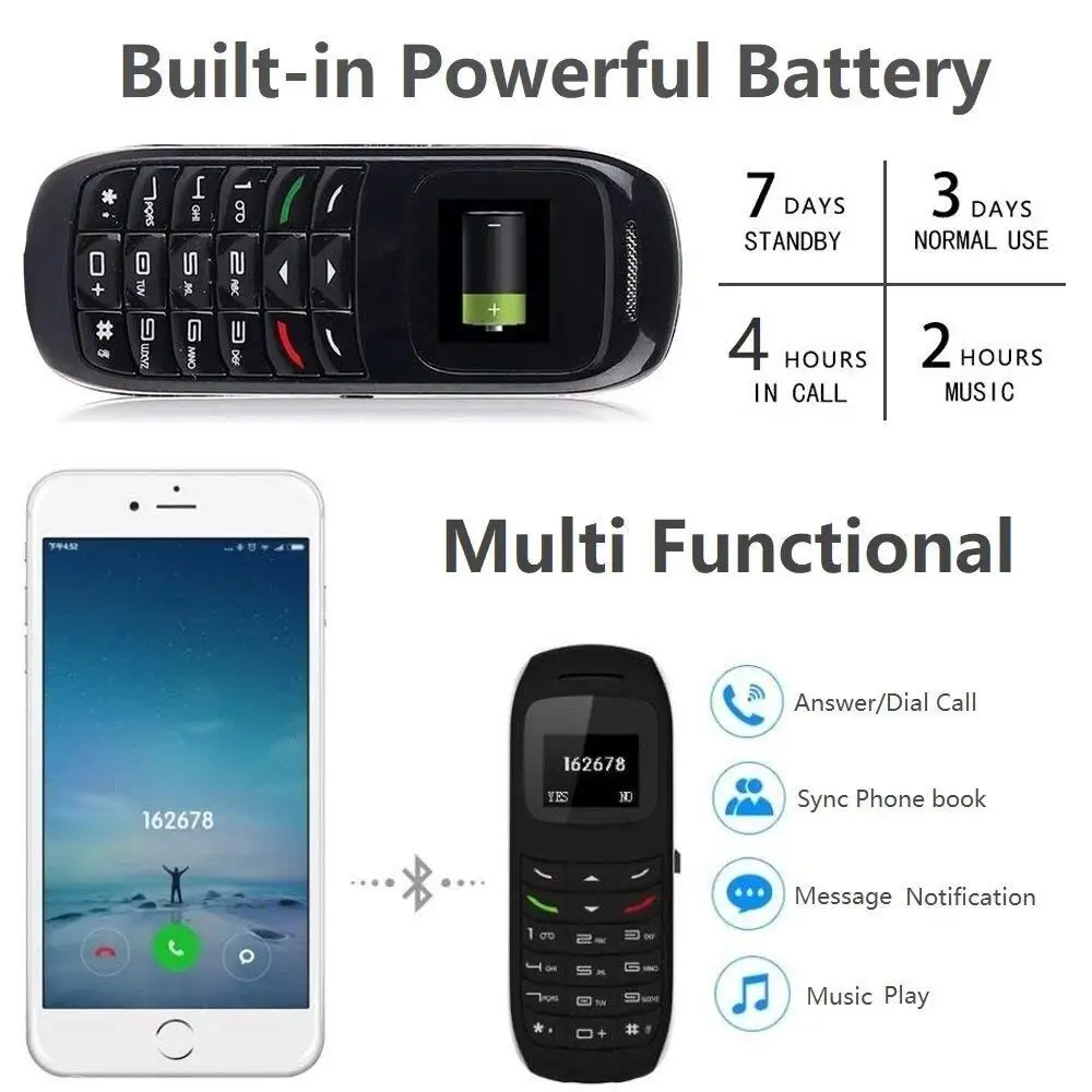 

10pcs/lot L8Star Mini Phone Unlock Gtstar BM70 BM30 BM10 Magic Voice GSM cellphone Bluetooth Dialer Mobile Headphone with MP3