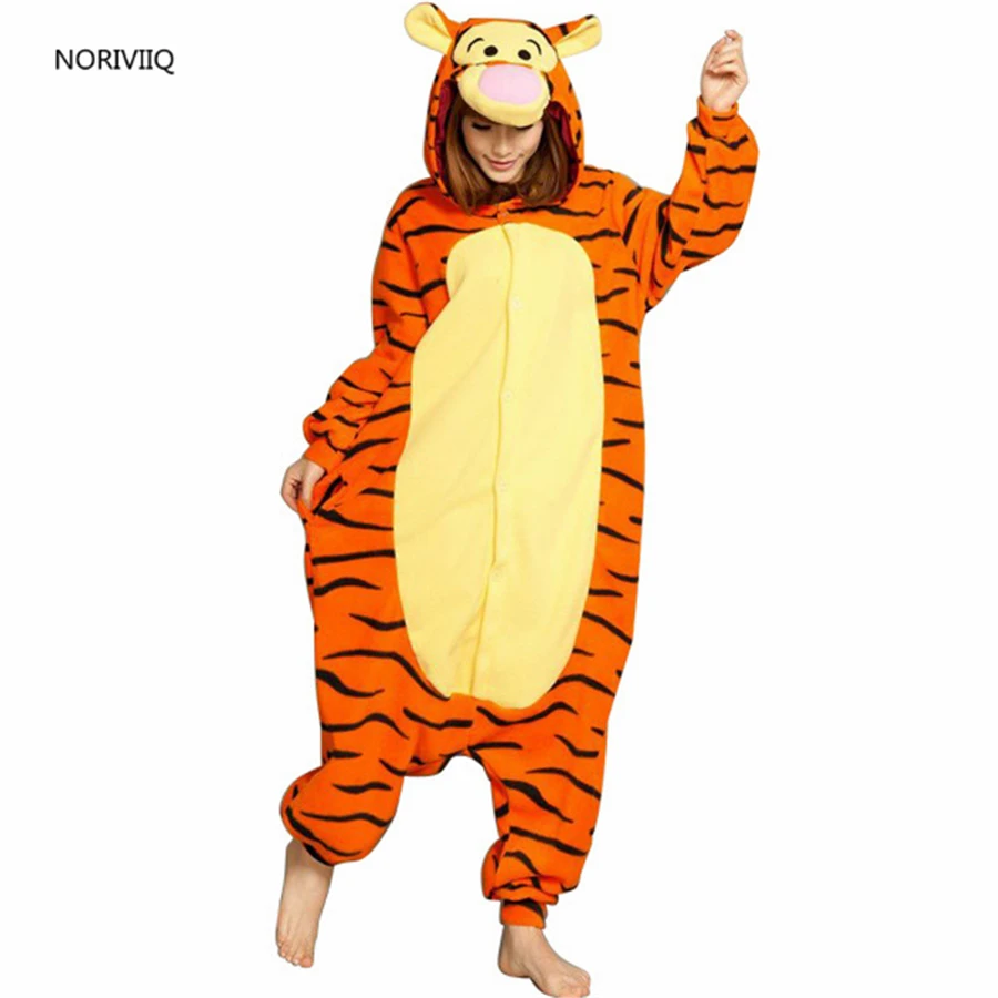Hot Pyjamas Jump Tiger Unicorn Women/Man Fancy Dress Warm Winter Clothing Pigiami Sleep Animal Pajamas 05 |