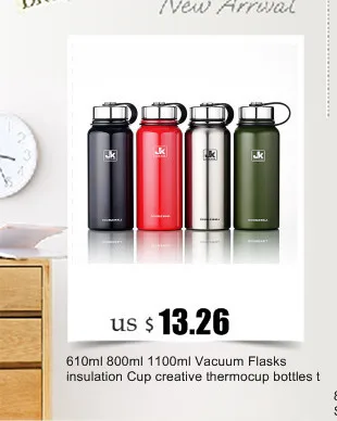 0.8l 1 л thermoses нержавеющей стали вакуум фляги крупнотоннажных кубок открытый поездки термо кружка термос бутылка для чая tepmoc спорта бутылку воды термокружка контейнер термостакан