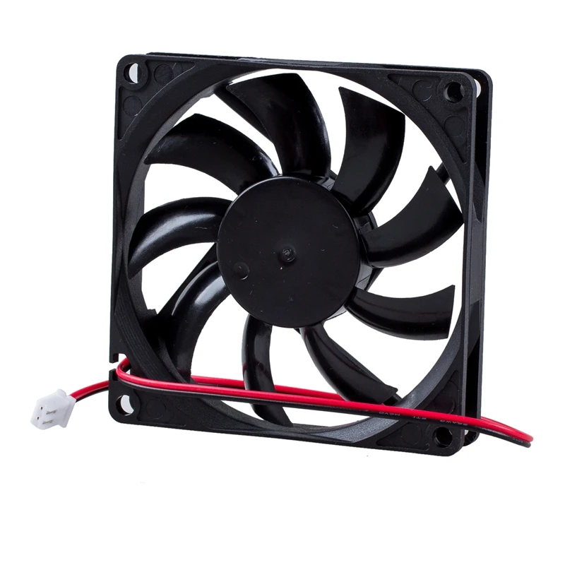 DC 12V 0.18A 2 контактный разъем ПК компьютер чехол Вентилятор охлаждения 80x80mm-3