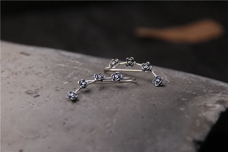 Женские винтажные серьги-подвески в стиле ретро из 2018 стерлингового серебра 100%