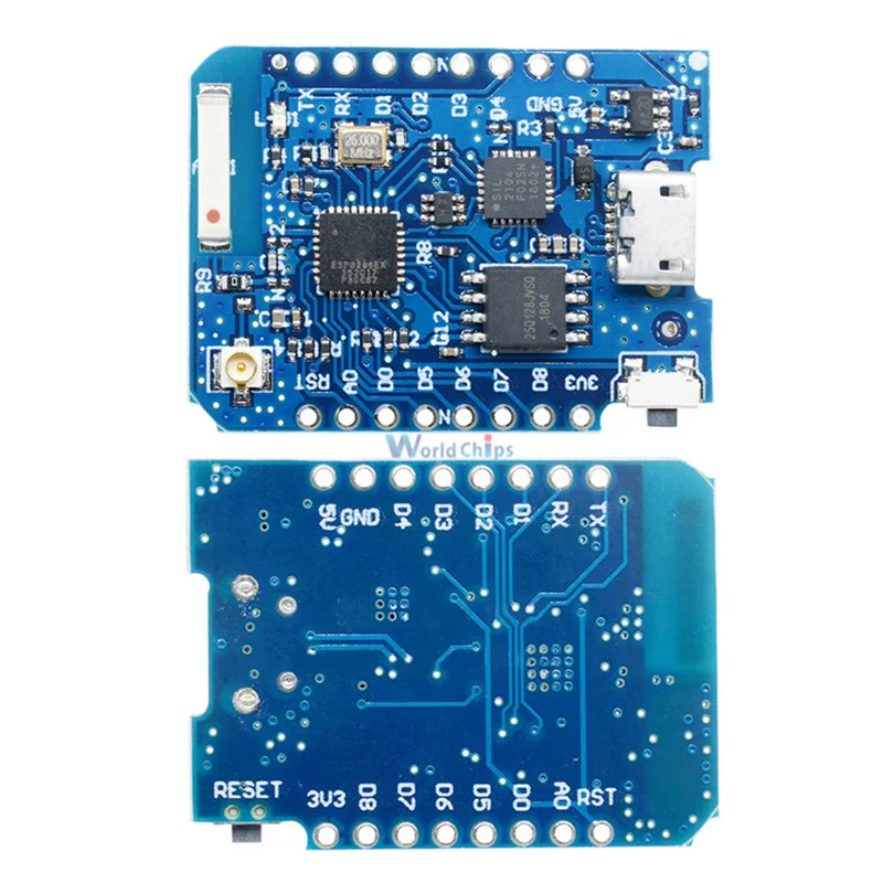 Для WEMOS D1 Mini Pro 16M Bytes внешний антенный разъем NodeMCU ESP8266 ESP 8266EX CP2104 WIFI макетная плата