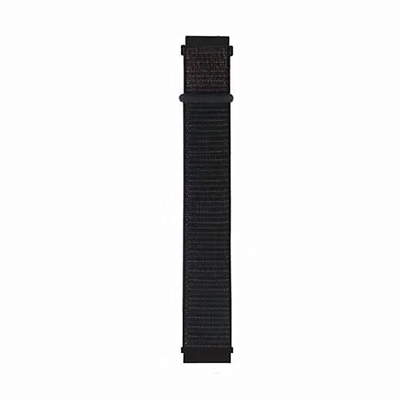 Black 22 мм 20 мм нейлоновый ремешок для samsung gear S3 S2 Band Galaxy 46 мм 42 мм Active 2 полосы для Xiaomi Huami Amazfit Sport/Bip - Цвет ремешка: Black