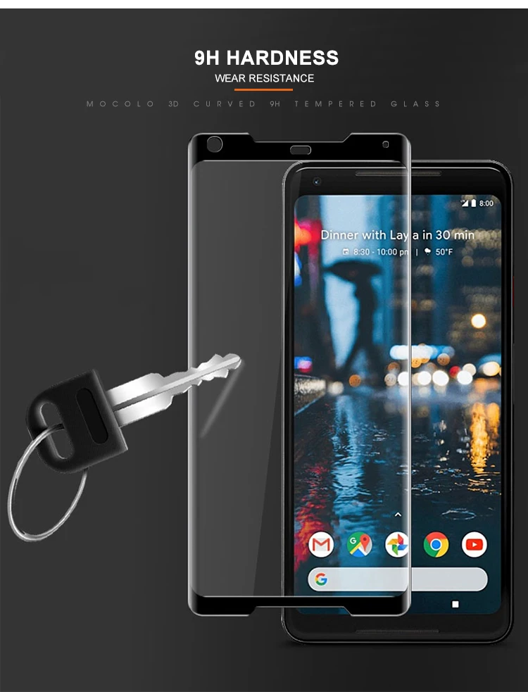 Для Google Pixel 2 защита экрана Mocolo полное покрытие 9H 3D Закаленное стекло пленка для Google Pixel 2 защита экрана размера XL