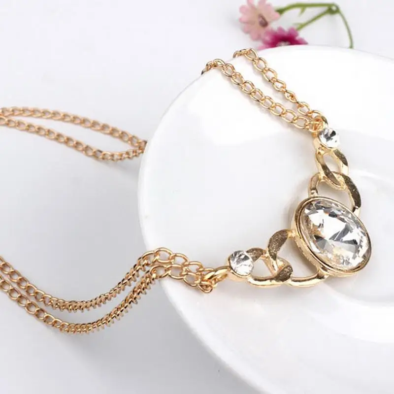 Ретро новинка красоты аксессуары простой темперамент ожерелье горячие