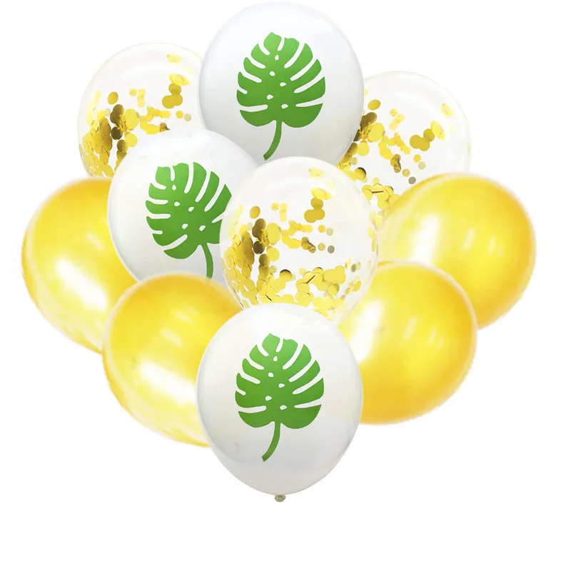 Летние джунгли вечерние поставки листья в форме Панциря Черепахи воздушный шар