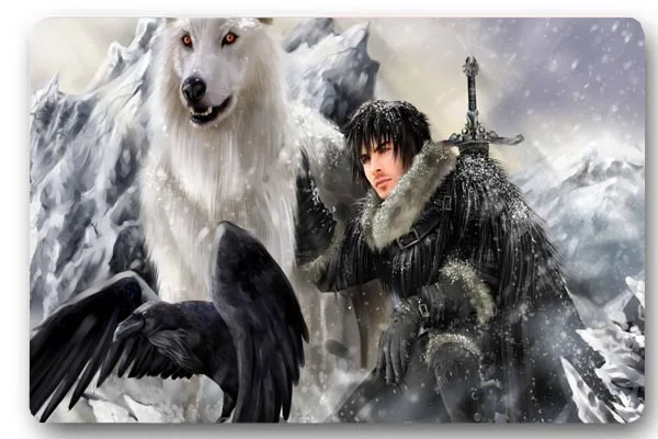 CHARMHOME пользовательские двери коврик Песнь Льда и Огня Джон снег