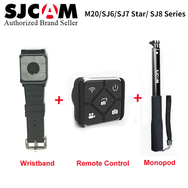 Аксессуары SJCAM повязка на запястье+ Ручная палка для селфи дистанционный монопод для экшн-камеры M20 SJ6 SJ7 Star SJ8