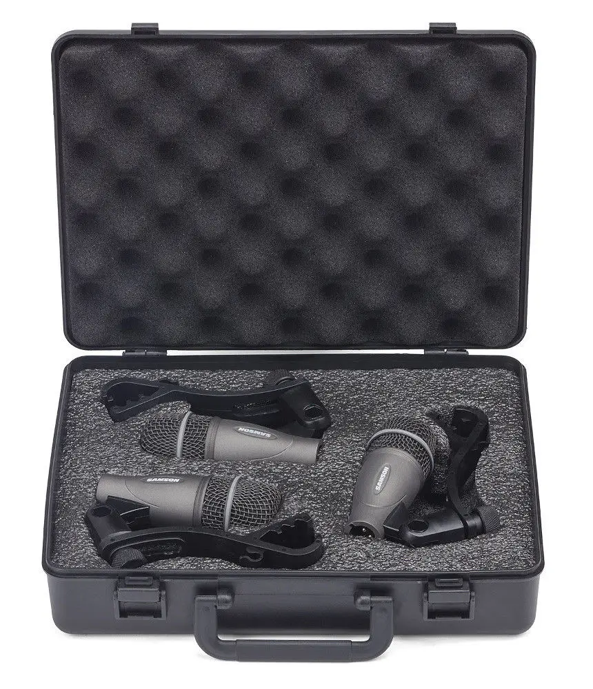SAMSON DK703 набор из 3 барабанных микрофонов включает в себя три инструмента Q72 mics для