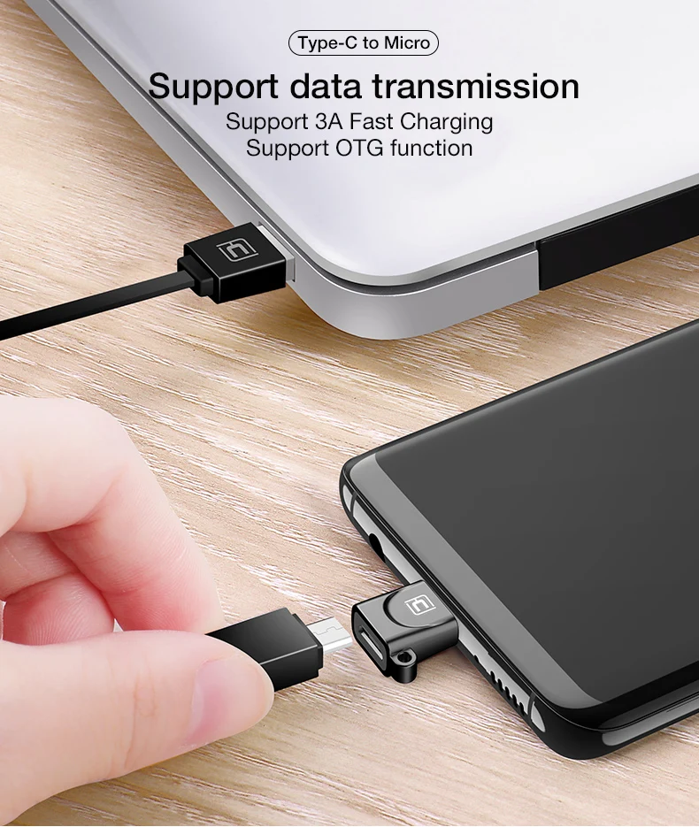 CAFELE usb type C OTG адаптер USB C штекер Micro USB Женский Кабельные конвертеры для Macbook samsung S10 huawei USB type-c OTG
