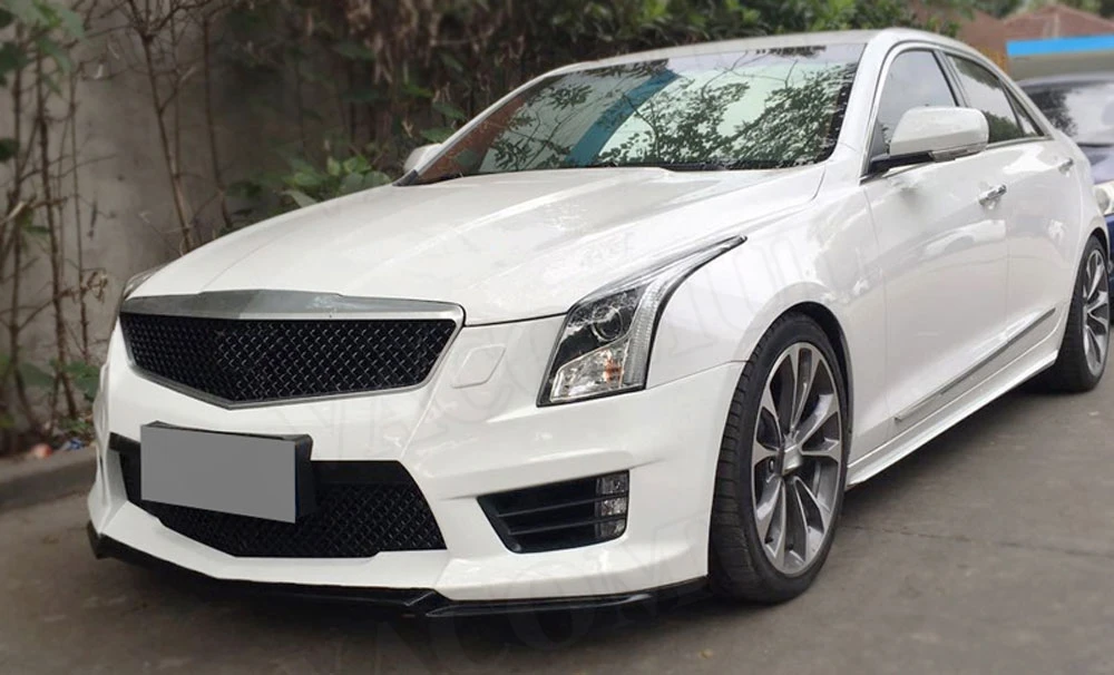 Передний бампер гоночный сетчатый грили Крышка для Cadillac ATS- ATS-V стиль автомобильный Бампер защитный комплект кузова